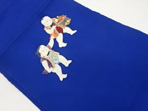 塩瀬手描き童子模様名古屋帯